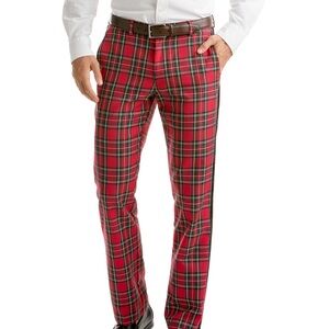 Vineyard Vines Plaid Slim Fit Breaker Dress Pant